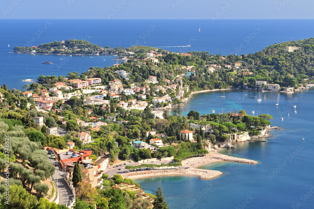 Obraz premium The famous perched village of Saint Jean Cap Ferrat. Europe, France, Alpes Maritimes.