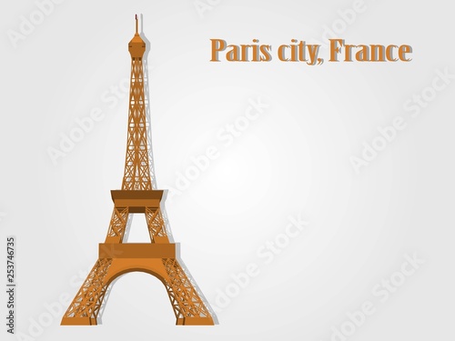 Vector structure of the city of Paris, France