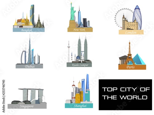 Top cities in the world such as Bangkok, New York, Paris, Kuala Lumpur, Shanghai, London, Dubai