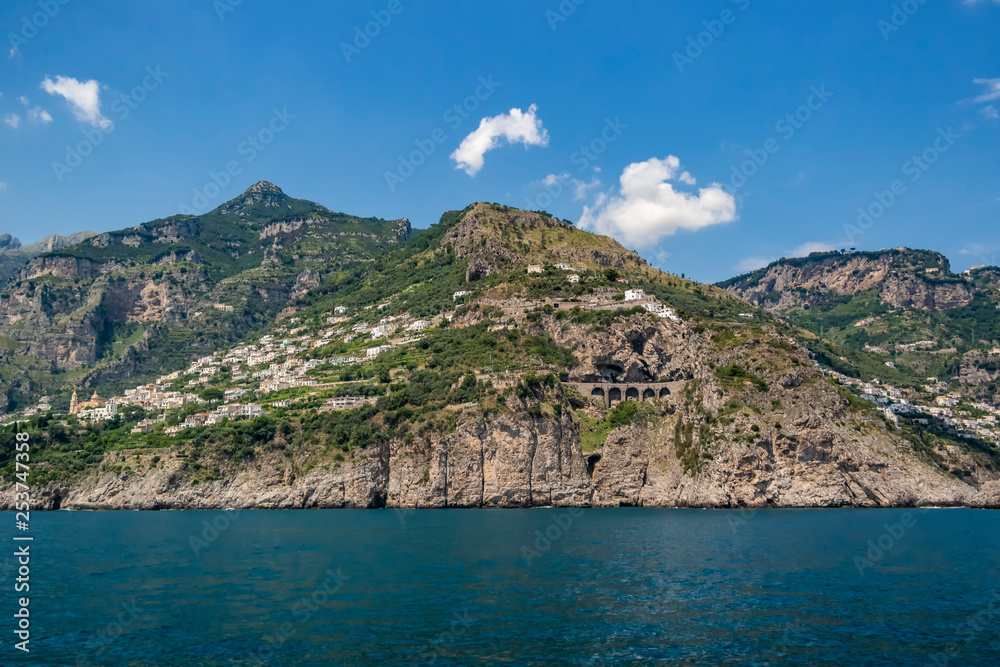 View on the Positano Coast, Campania - Italy View on the Positano Coast, Campania - Italy