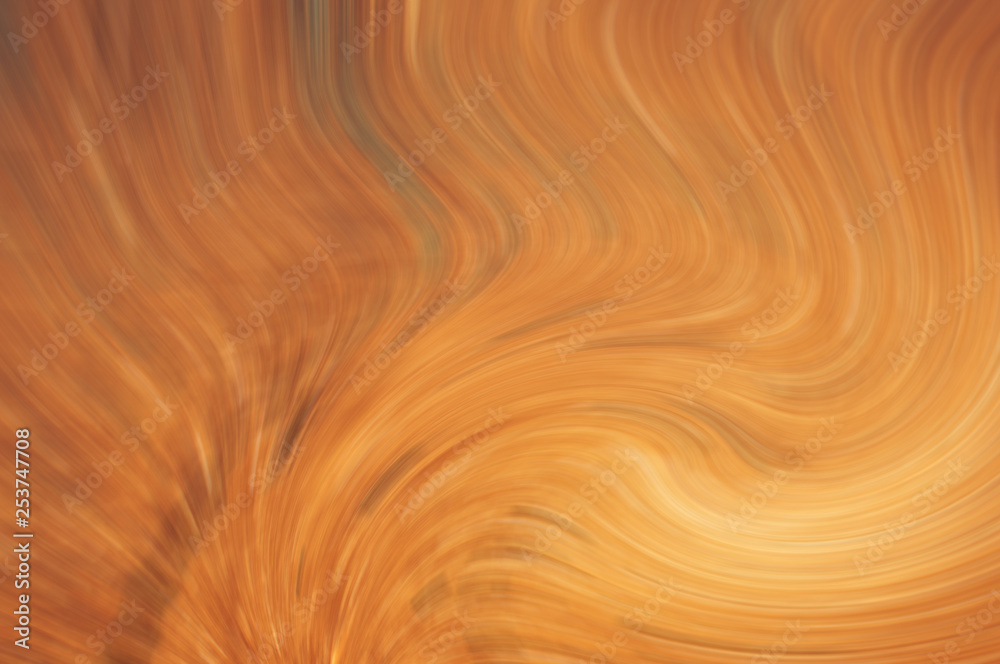 Abstract fiery background, lines, curls, orange. Bright background with place for text.
