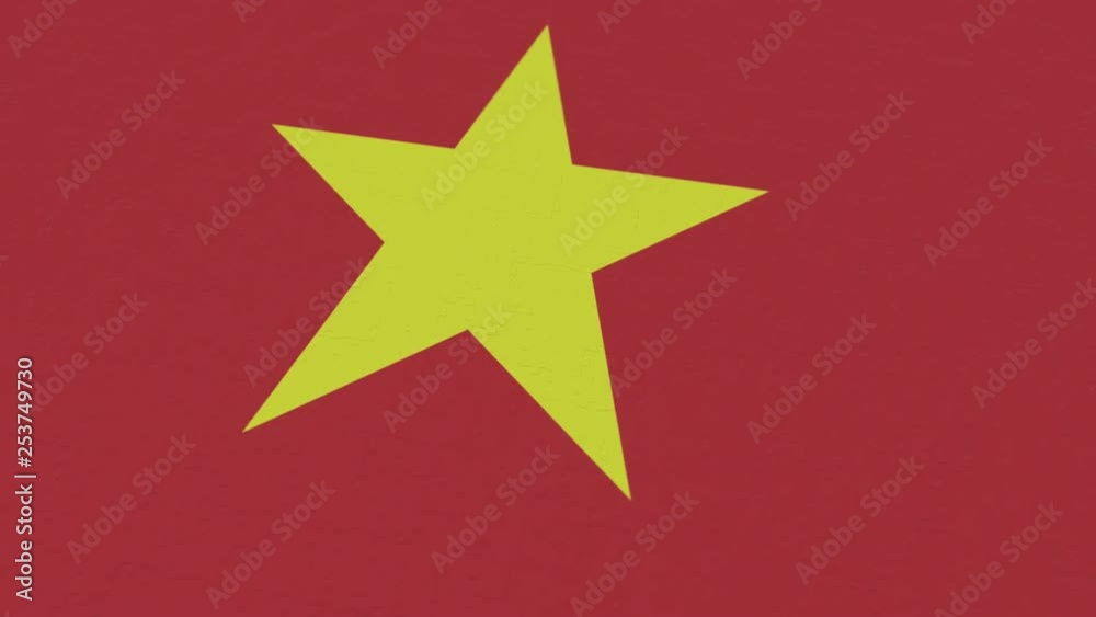 Flag of Vietnam being made with jigsaw puzzle pieces. Vietnamese problem solution conceptual 3D animation Flag of Vietnam being made with jigsaw puzzle pieces. Vietnamese problem solution conceptual 3D animation
