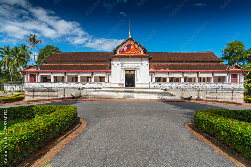 Main portal, Royal Palace and museum Ho Kham, Luang Prabang province, Laos, Southeast Asia, Asia.