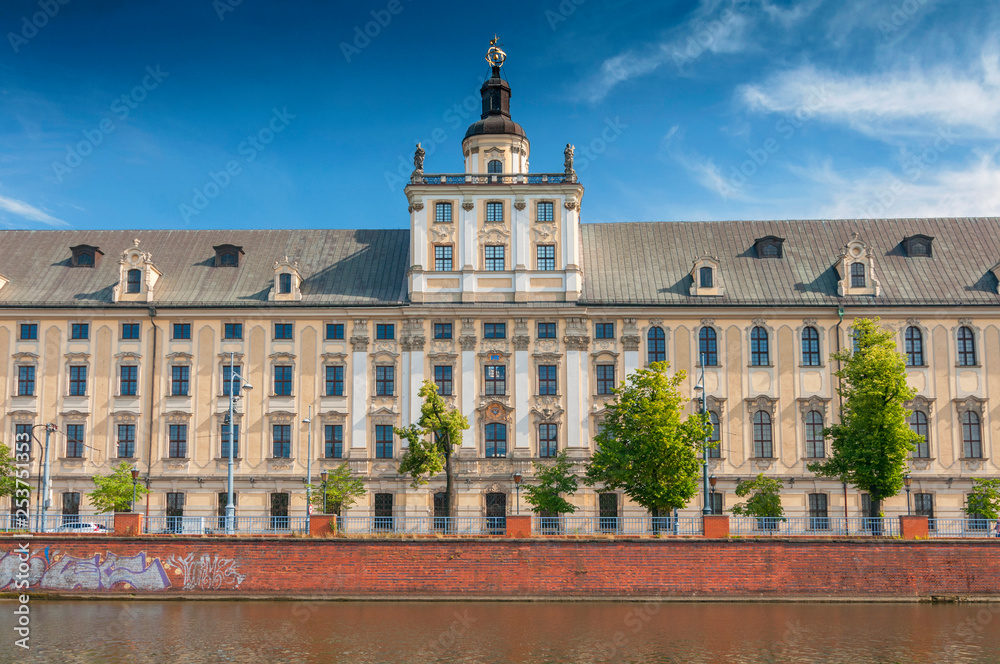 University of Wroclaw on the Oder River, Poland. University of Wroclaw on the Oder River, Poland.