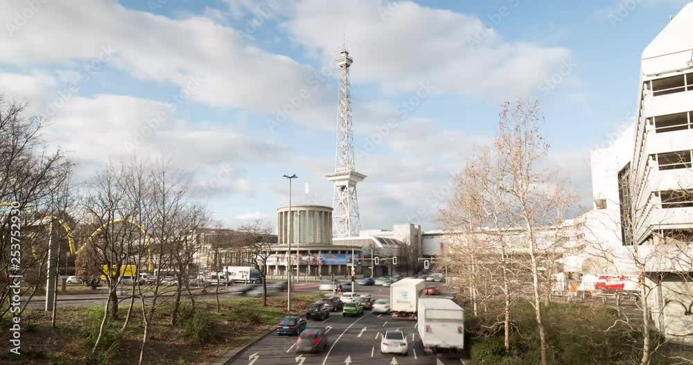 Timelapse Berlin Funkturm Verkehr Timelapse Berlin Funkturm Verkehr