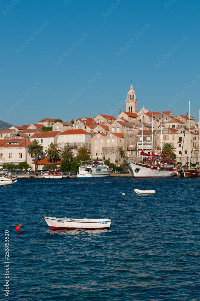 View of the Old Town, Korcula, Croatia