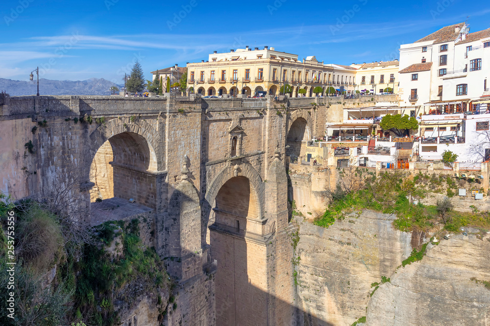 New bridge of Ronda (Puente Nuevo), Spain over the Tajo Gorge