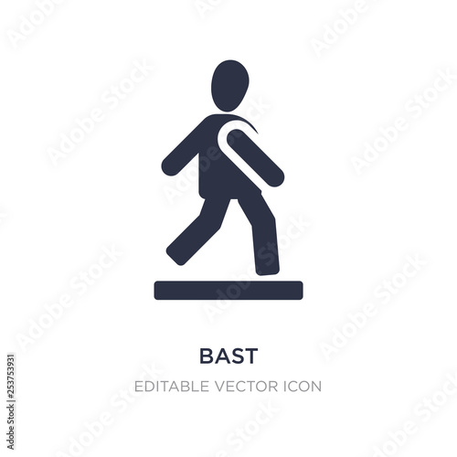 bast icon on white background. Simple element illustration from People concept.