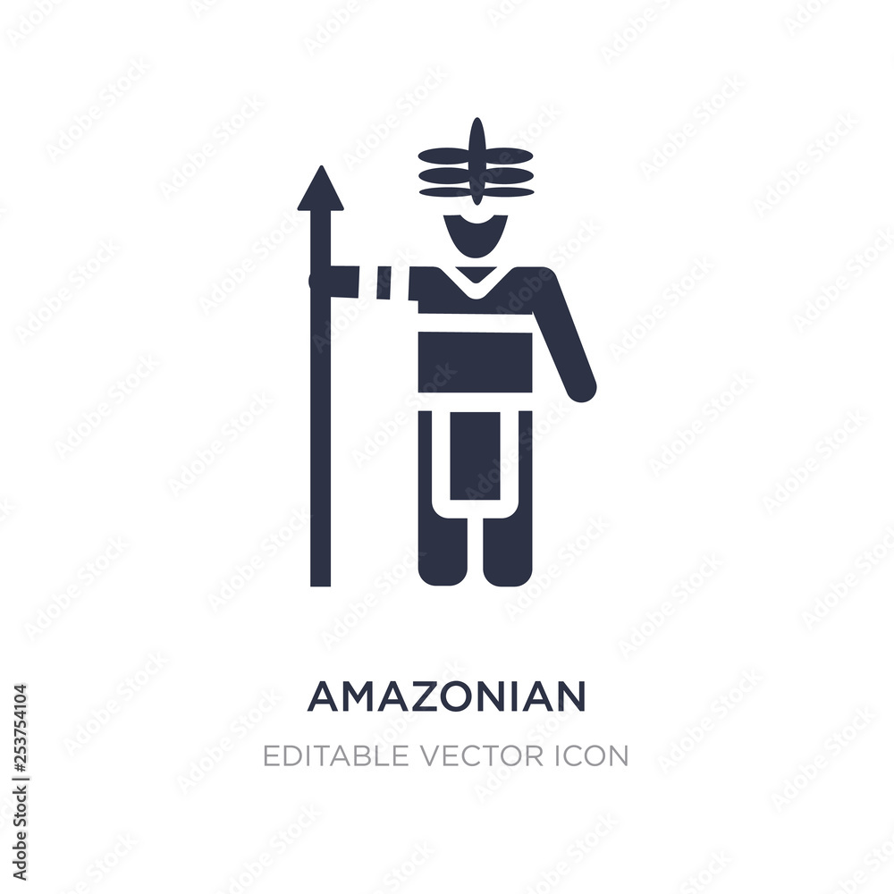 amazonian icon on white background. Simple element illustration from ...