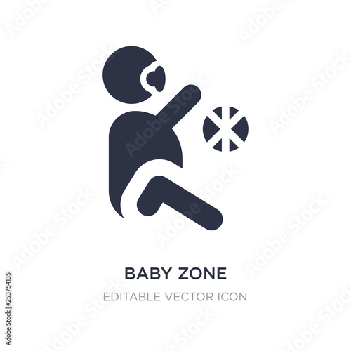 baby zone icon on white background. Simple element illustration from People concept.