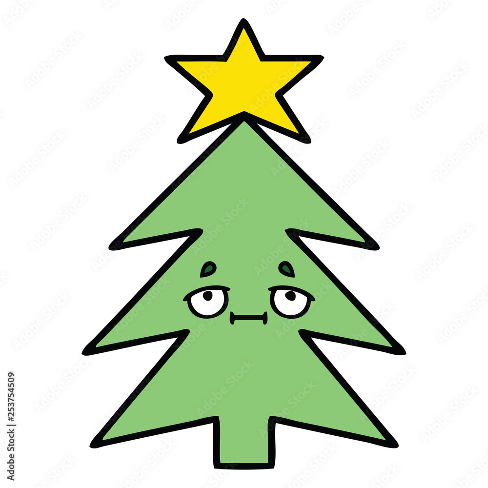 cute cartoon christmas tree