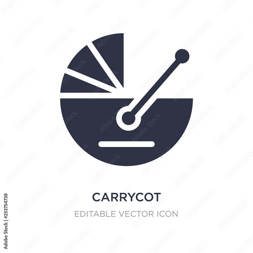 carrycot icon on white background. Simple element illustration from Buildings concept. carrycot icon on white background. Simple element illustration from Buildings concept.