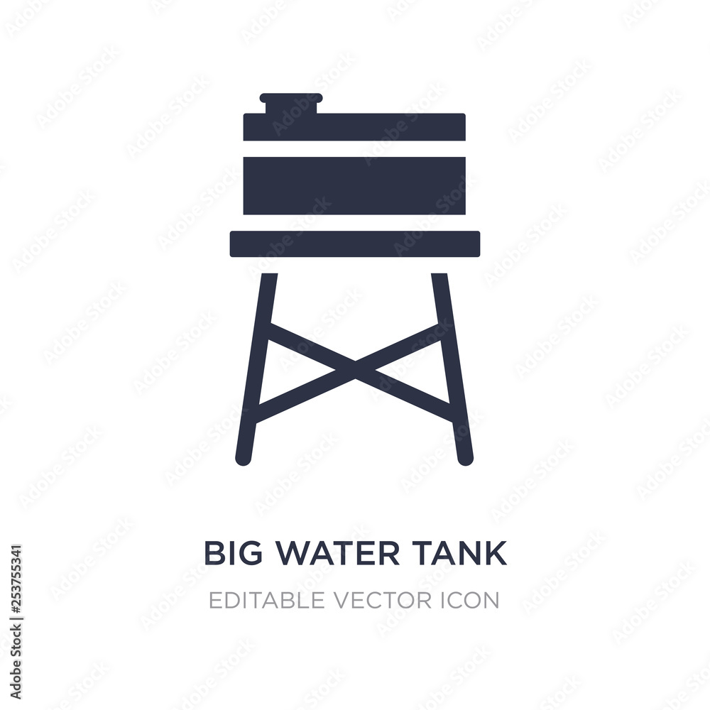 big water tank icon on white background. Simple element illustration from Buildings concept. big water tank icon on white background. Simple element illustration from Buildings concept.