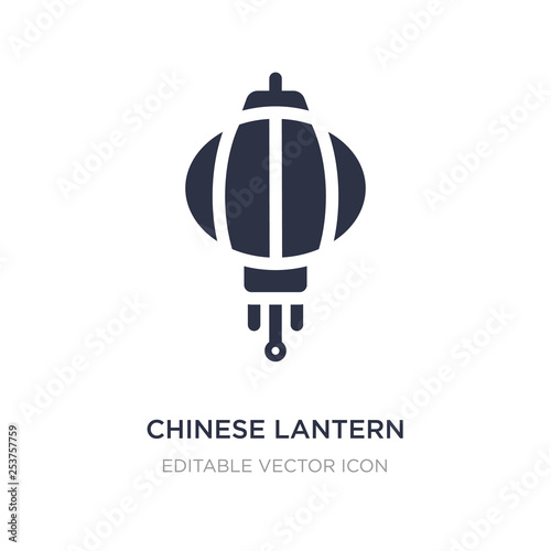 chinese lantern icon on white background. Simple element illustration from Cultures concept.