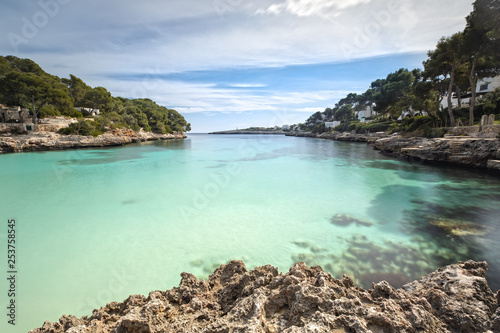 The Bay of Cala d'Or in Mallorca, Spain