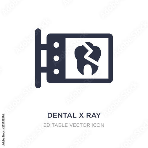 Wallpaper Mural dental x ray icon on white background. Simple element illustration from Dentist concept. Torontodigital.ca