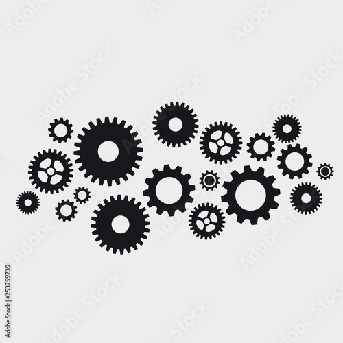 .Vector abstract gears background