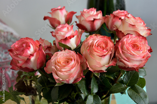 bouquet of pink roses