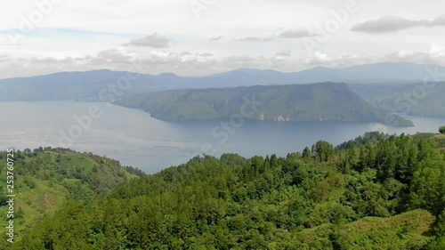 The Countryside vegetation near Lake Toba, Sumatra. photo