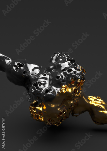 Liquid gold and black series