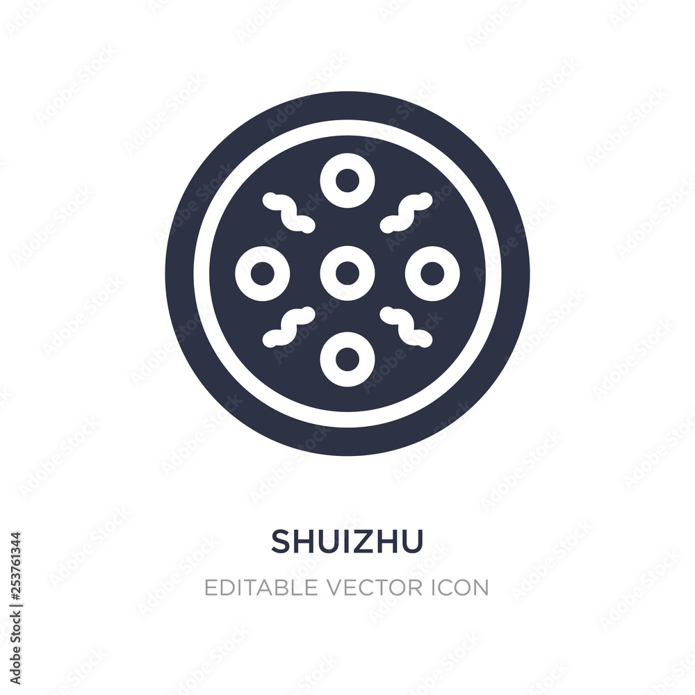 shuizhu icon on white background. Simple element illustration from Food concept. shuizhu icon on white background. Simple element illustration from Food concept.