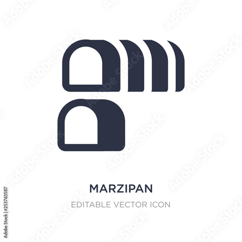 marzipan icon on white background. Simple element illustration from Food concept.