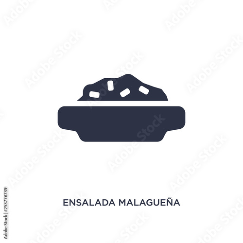ensalada malagueña icon on white background. Simple element illustration from culture concept.