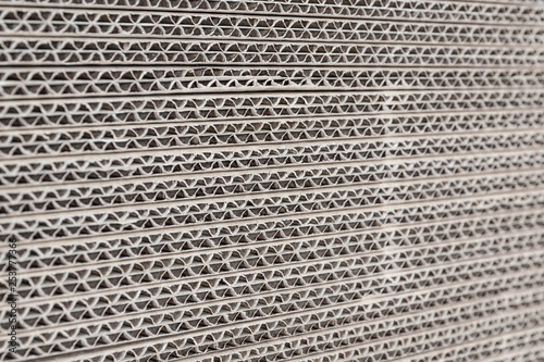 Wallpaper Mural Many stacked corrugated paper. Torontodigital.ca