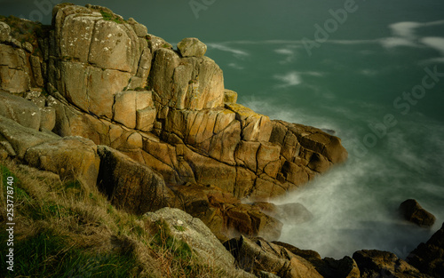 Rocks near Lamorna Cove, Cornwall photo