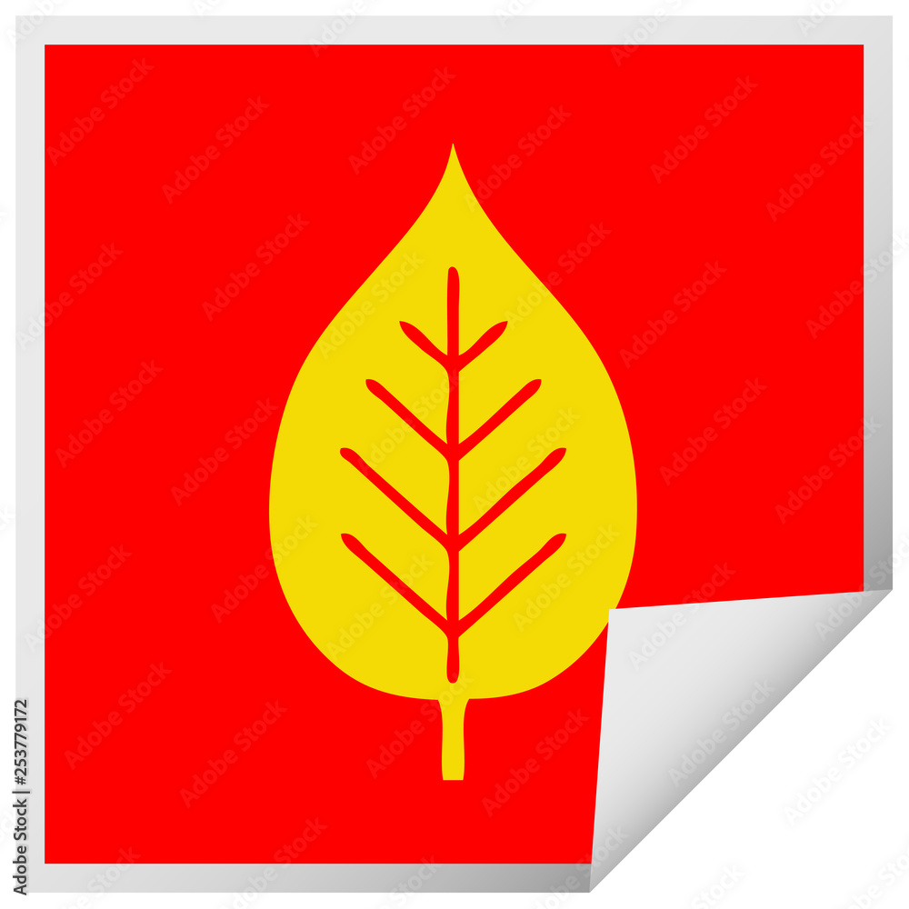 square peeling sticker cartoon green leaf square peeling sticker cartoon green leaf