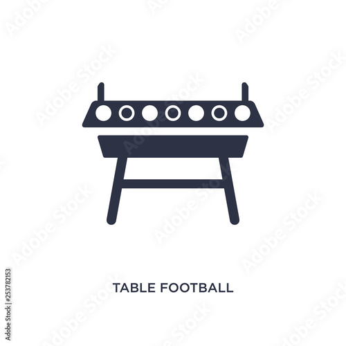 table football icon on white background. Simple element illustration from free time concept.