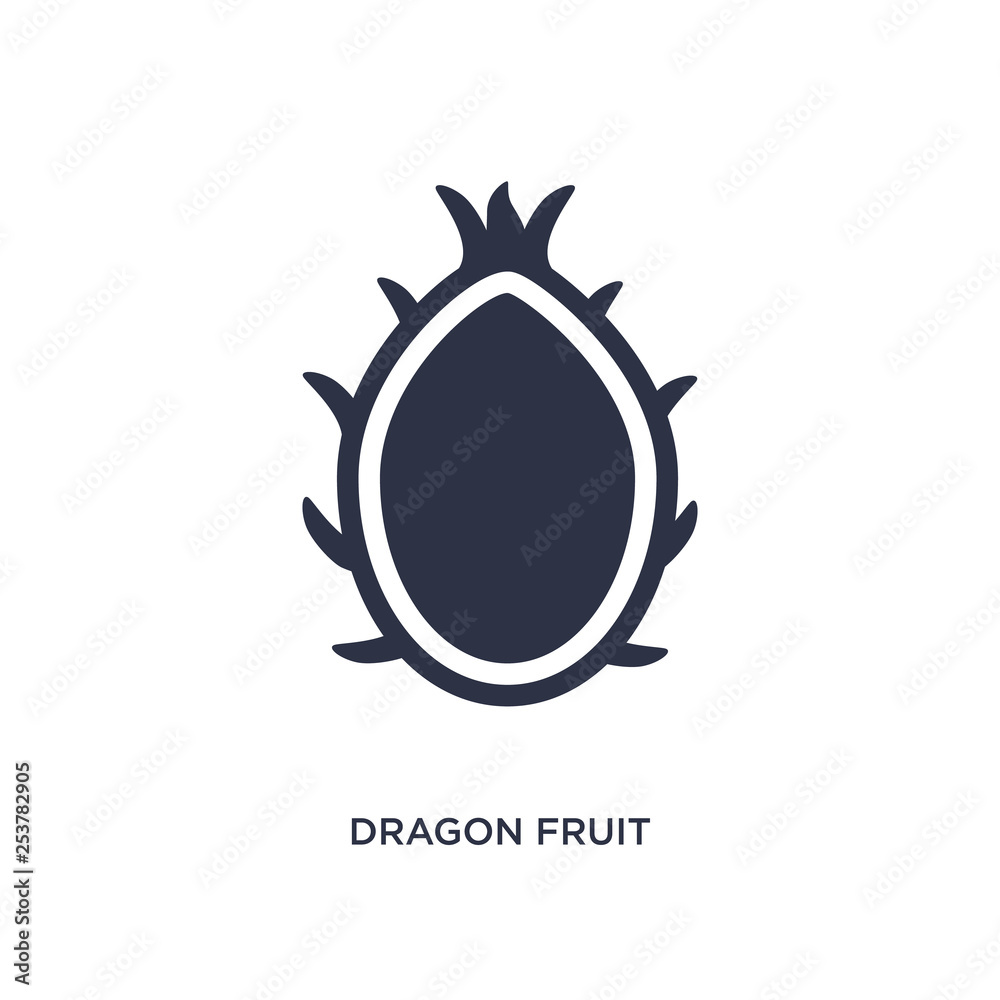 dragon fruit icon on white background. Simple element illustration from ...