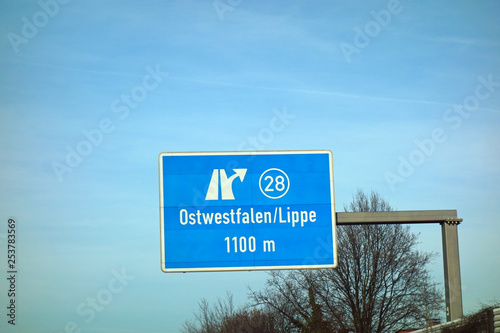 autobahnschild, ostwestfalen, lippe, 28 photo