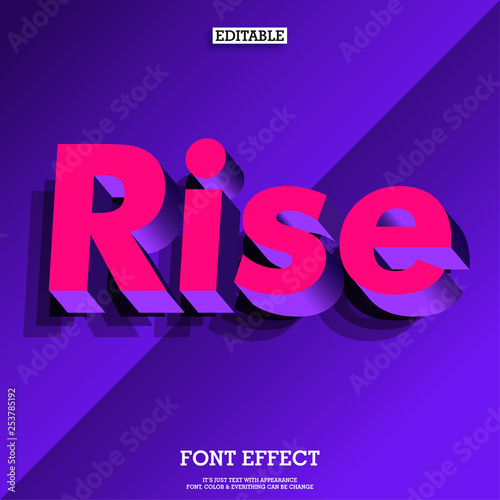 3d modern alphabet poster typeface. super cool text effect 