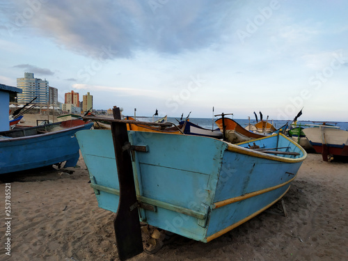 old fishing boat on the beach