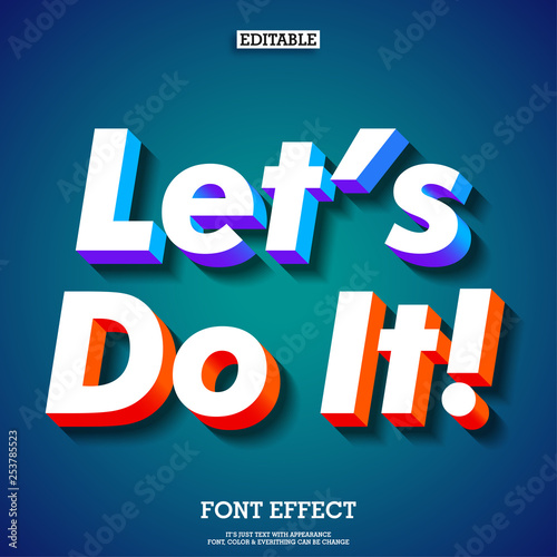 3d digital lettering life inspiration quote message