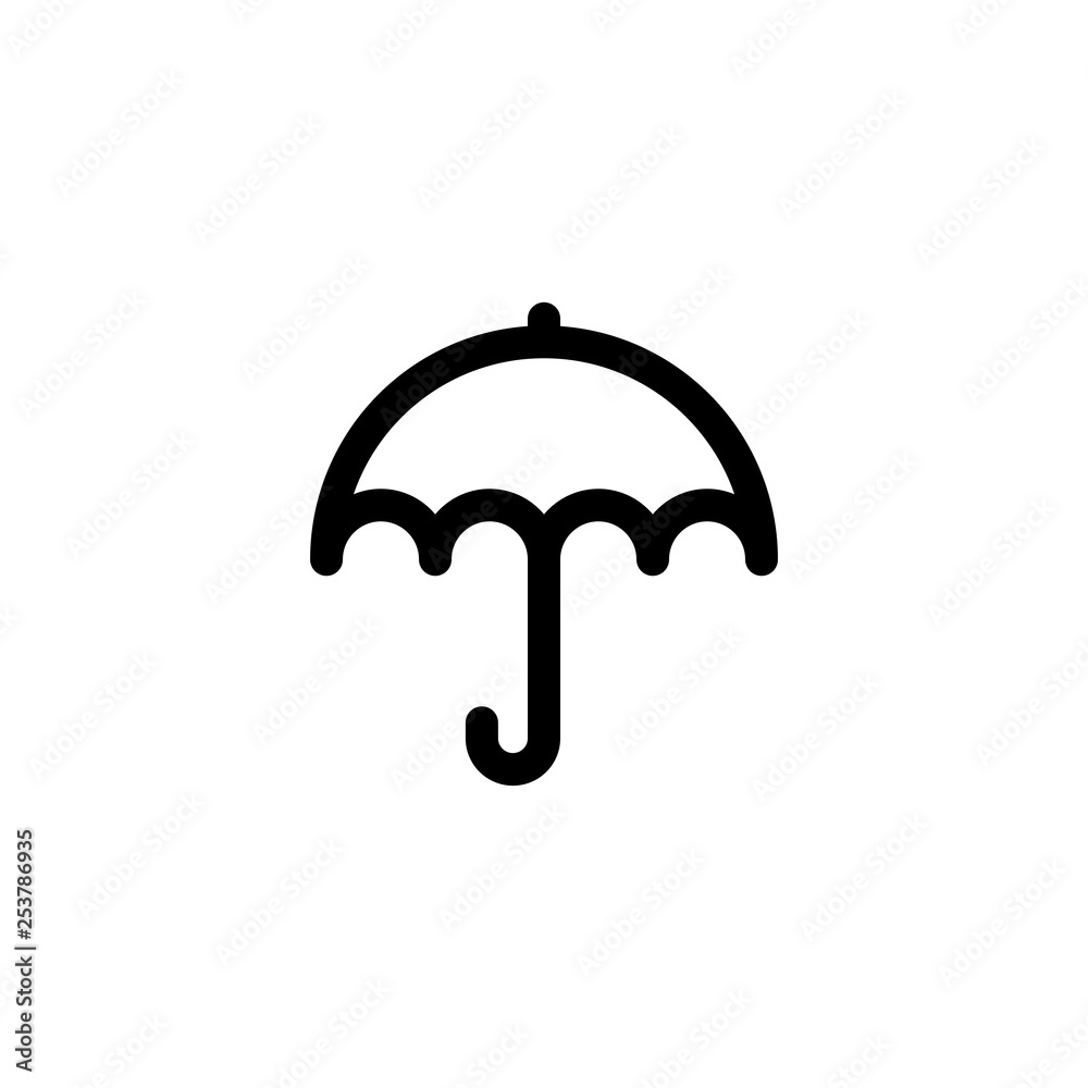 Umbrella icon. Weather sign Umbrella icon. Weather sign
