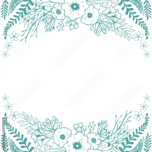 floral abstract pattern template