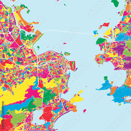  Colorful map of Rio de janeiro