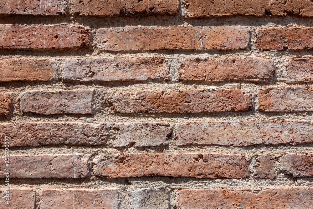 Obraz premium old red brick wall background