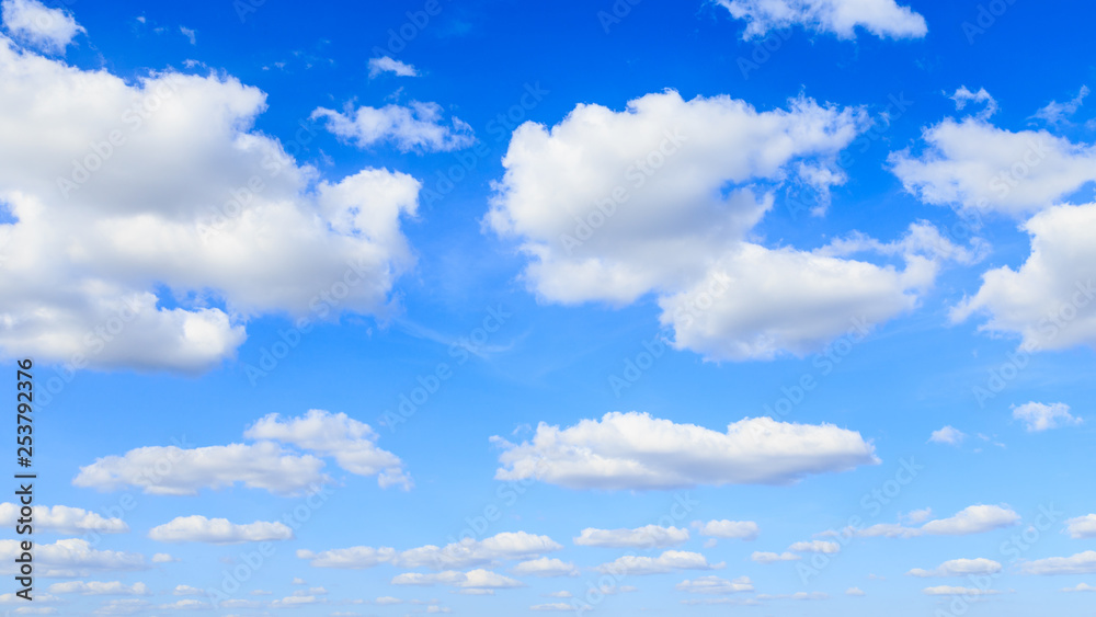 Blue sky background and white clouds in sunny day Blue sky background and white clouds in sunny day