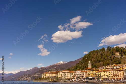Italy, Lecco, Lake Como, waterside quay of Bellagio © SkandaRamana