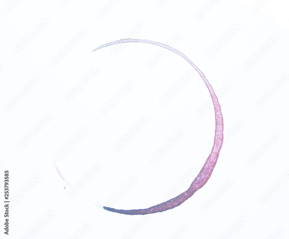 Coffee Cup Stain On White Background Coffee Cup Stain On White Background