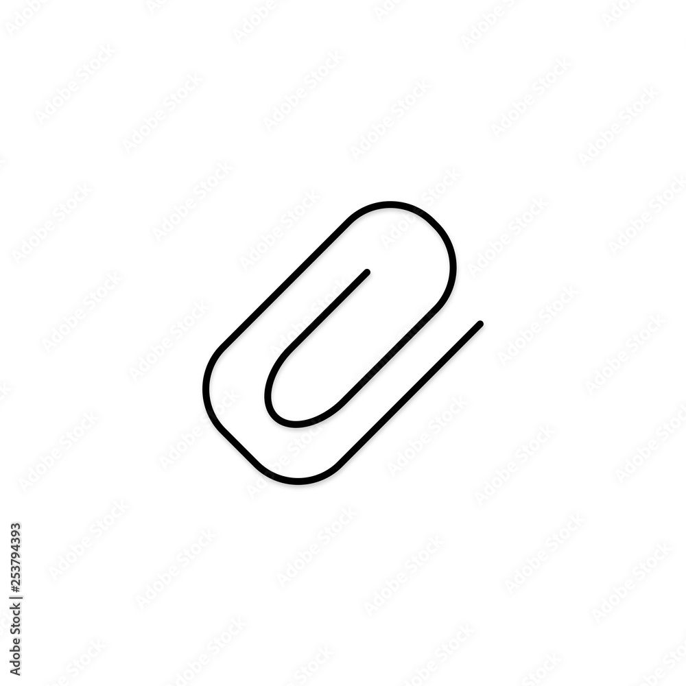 Attachment icon. File send sign. Paperclip symbol Attachment icon. File send sign. Paperclip symbol