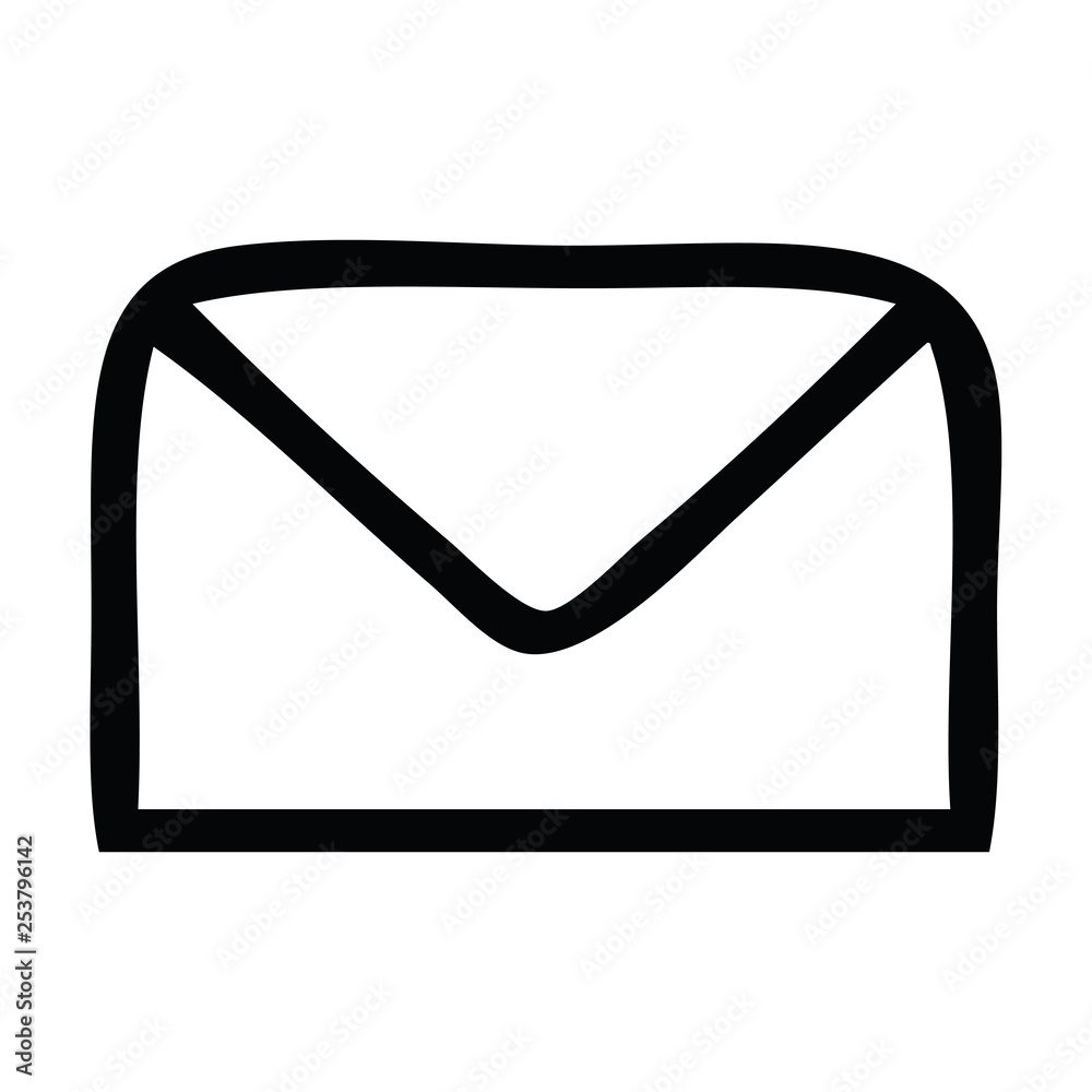 line drawing cartoon paper envelope line drawing cartoon paper envelope