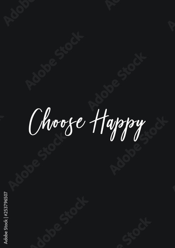Choose Happy - Vertical Canvas