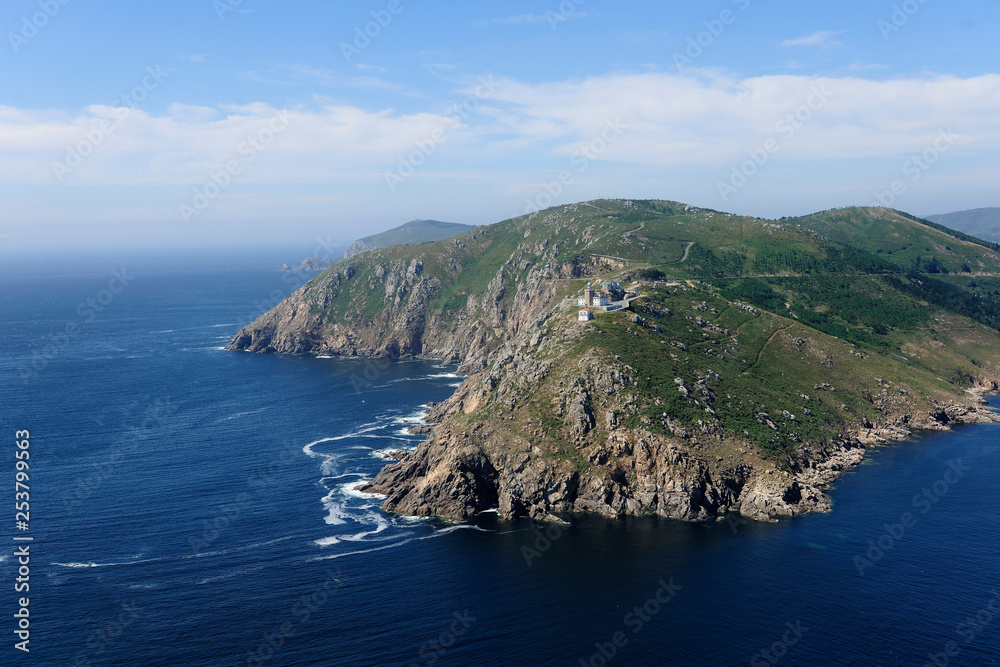  Panoramic of a coastline in the region of Galicia, Spain