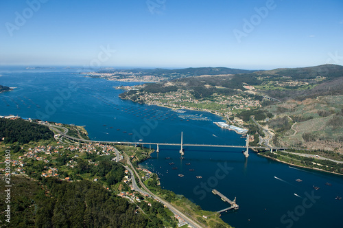  image of the Rande bridge in the Vigo river