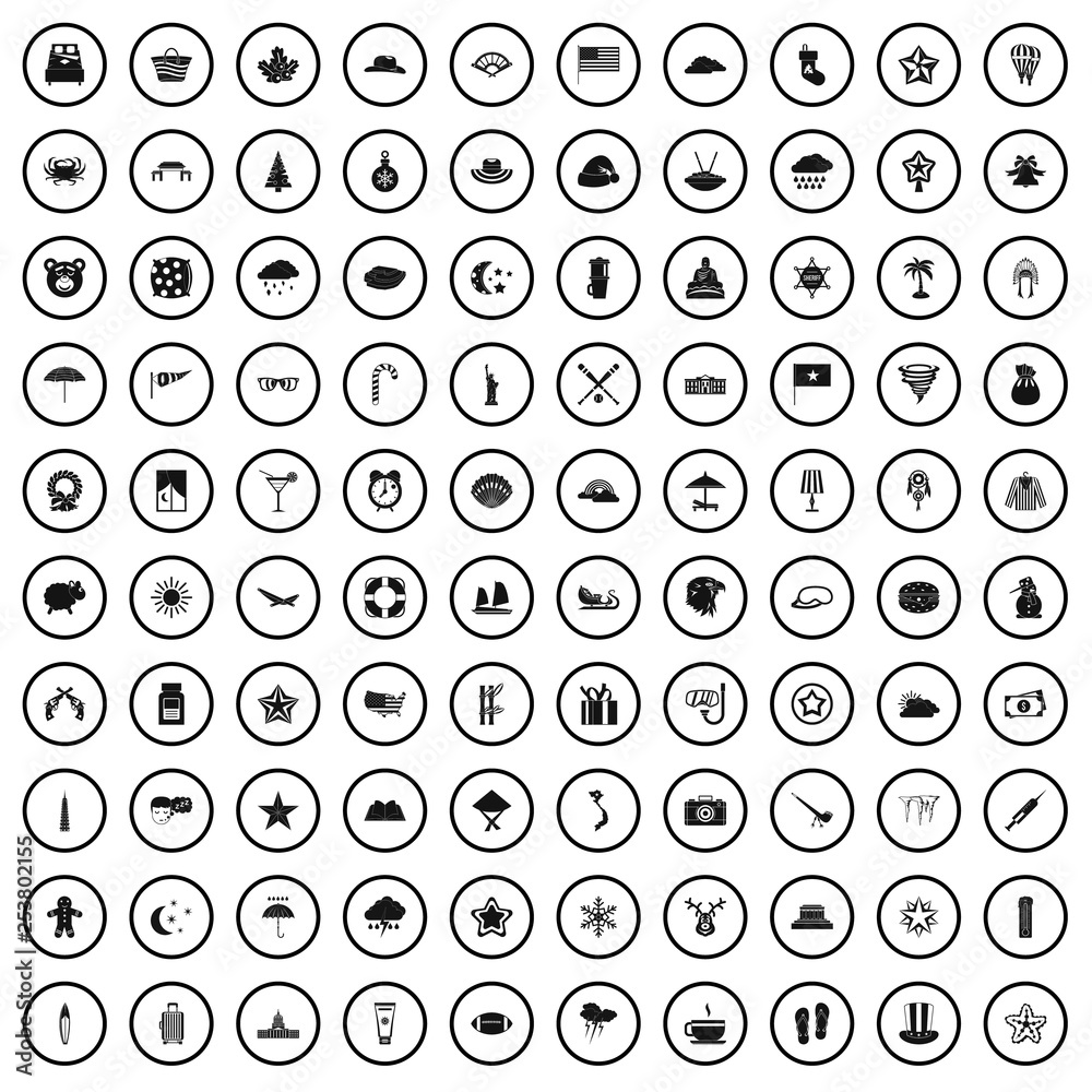 100 star icons set in simple style for any design vector illustration 100 star icons set in simple style for any design vector illustration