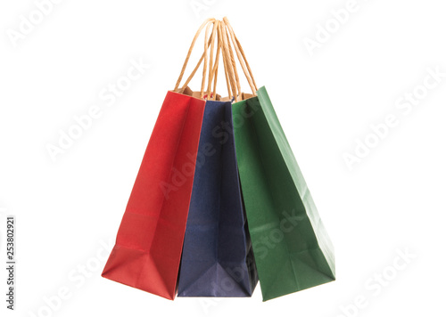 paper colored shopping bags